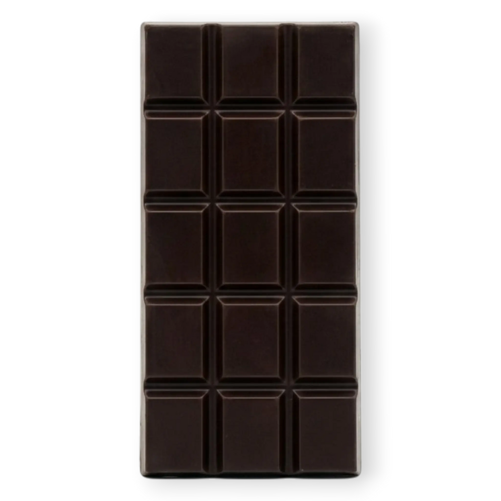 Boo Craft Chocolate Osmanthus Zartbitterschokolade 67 % – ausgepackte Tafel mit klassischem Rippenraster
