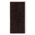 Cocoa Doi Kakaomasse 100 % ohne Zucker – ausgepackte Tafel mit geschwungenem Rillenmuster