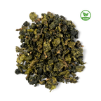 Kon Doi Oolong Nr. 17 – veganer Ruan-Zhi-Oolong aus dem Hochland Nordthailands, fest gerollte grüne Teeblätter